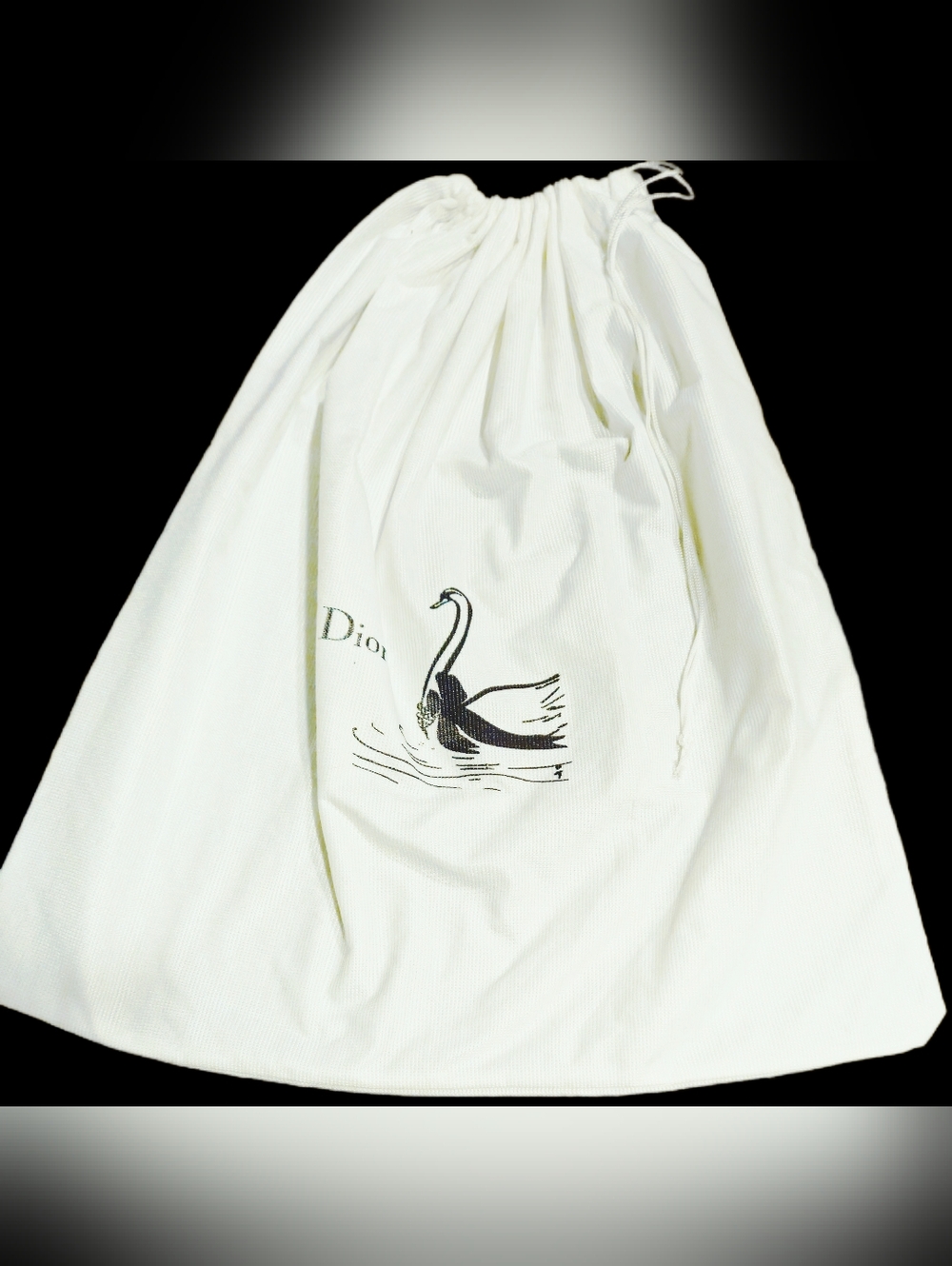 NEW Dior Large White Drawstring Dust Bag 18.5" Storage Handbag Tote Replacement